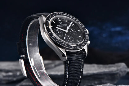 PAGANI DESIGN Moon Uhr – Luxuriöser Quarz-Chronograph für Herren, sportlicher Stil, Saphirglas mit Antireflexbeschichtung, leuchtende Anzeige