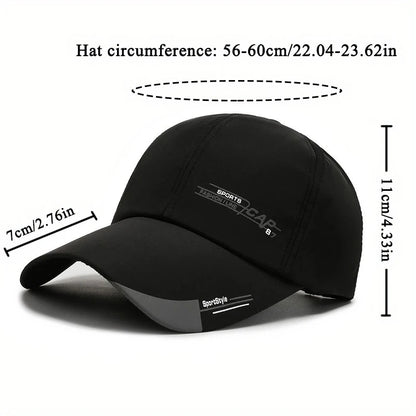 2Pcs/Set Outdoor Men's Baseball Cap Simple Letter Jacquard Duckbill Cap Street Sports Sun Protection Baseball Cap For Unisex
