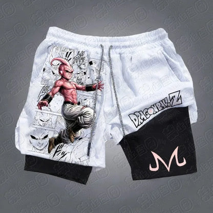 Dragon Ball Anime Printed Shorts Man Summer 2026 Sports Quick-drying Women's Breathable Casual Two-in-one Sports Running Pants