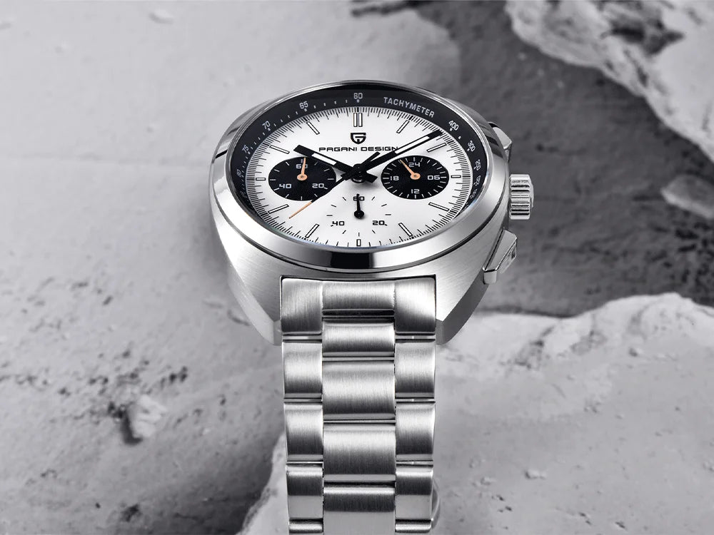Pagani Design 2026 Fashion Men's Quartz Watch Top Brand Luxury Sapphire VK63 Men's Chronograph All-Steel Diving Relógios Masculino