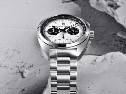 Pagani Design 2026 Fashion Men's Quartz Watch Top Brand Luxury Sapphire VK63 Men's Chronograph All-Steel Diving Relógios Masculino