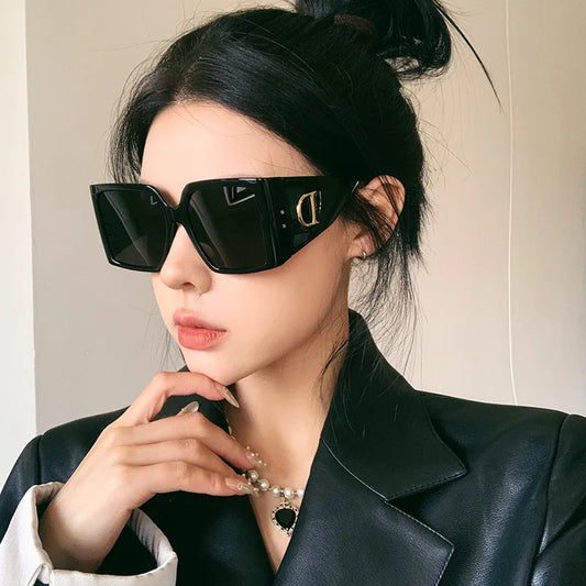 New Fashion Cool Sunglasses Women Sun Glasses Ladies Luxury Eyeglasses Vintage Oversized Sunglass Gafas Oculos De Sol UV400