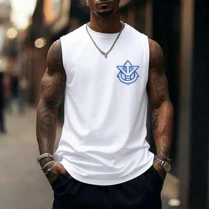 Dragon Ball Super Saiyan Sports Vest Men's and Women's Same Summer Fitness Running Street Breathable Sleeveless Top Anime Vest