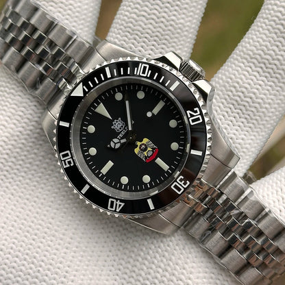STEELDIVE SD1954 Black Dial 41MM Stainless Steel NH35 Automatic Movement What Ghost Men's 300M Dive Watch Sapphire Glass