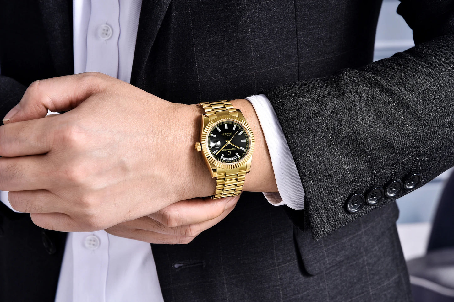 PAGANI DESIGN Men's Watches Green Luxury Automatic Watch For Men ST16 Mechanical Wristwatch Men For 2025 New Stainless Steel