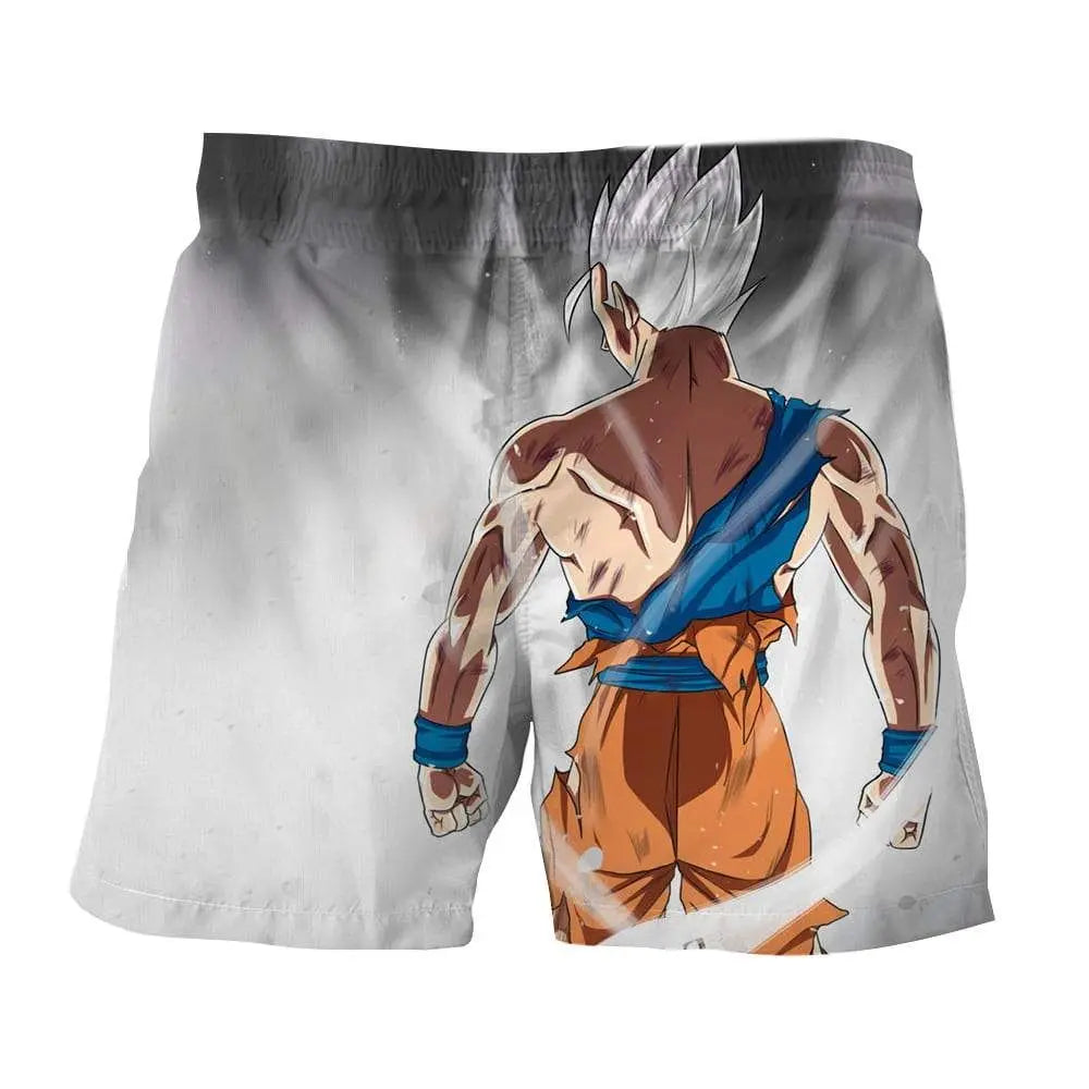 2026 Summer Dragon Ball Young Goku Printed Shorts Men Retro Classic Oversized Breathable Fitness Streetwear Unisex Adult & Kids