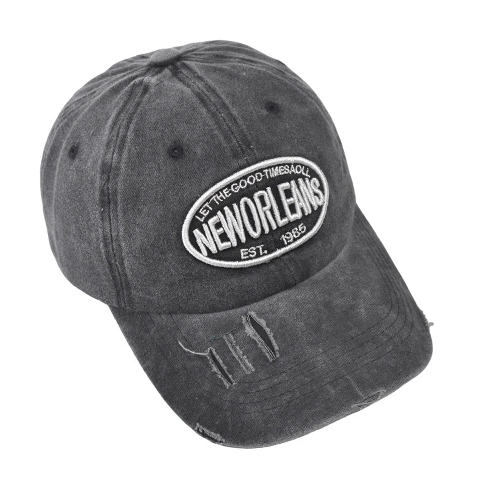 Distressed Baseball Cap Dad Hats for Men Women Vintage Washed Cotton soft crown Hat Adjustable Low Profile Unisex Style Headwear
