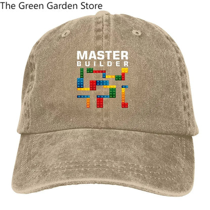Building Blocks Multicolor Hat Peaked Men's Cap Cool Master Builder  Building Blocks Personalized Visor Protection Hats