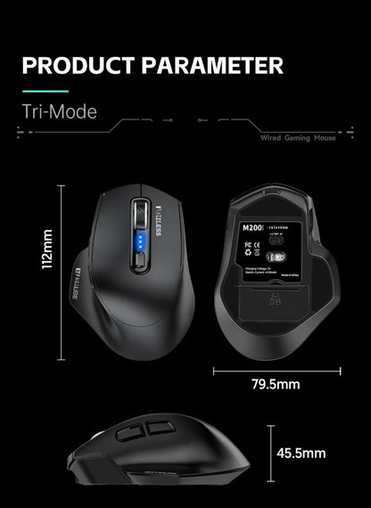 Ratón USB con cable, retroiluminación RGB, silencioso, ergonómico y DPI ajustable para ordenador de sobremesa, portátil, PC, oficina, gaming, hogar y uso diario en el trabajo
