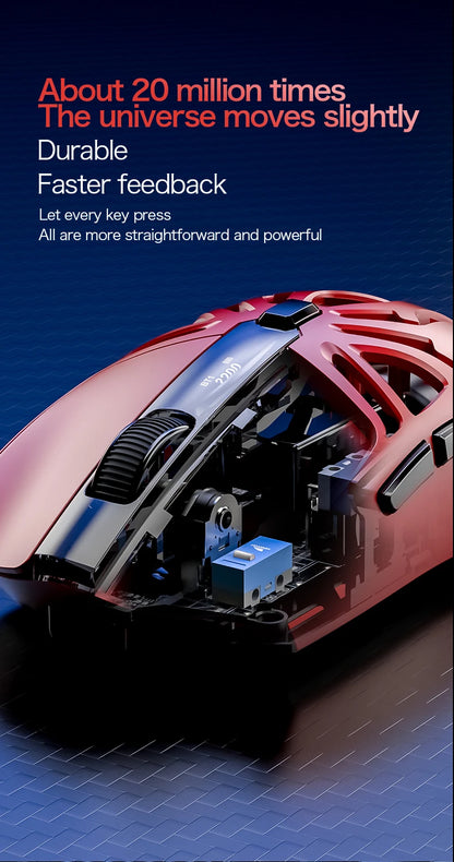 SMAILWOLF M8 Bluetooth Wireless Mouse, Three-Mode RGB Charging Base E-sports Gaming Mouse, PAW3311 Lightweight Gaming Office