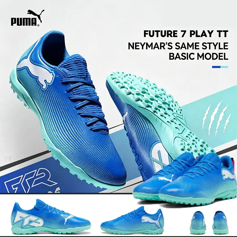 PUMA Mens TT Cleat Soccer Shoes 107943-01 One Piece Tongue Lace Up Football Boots