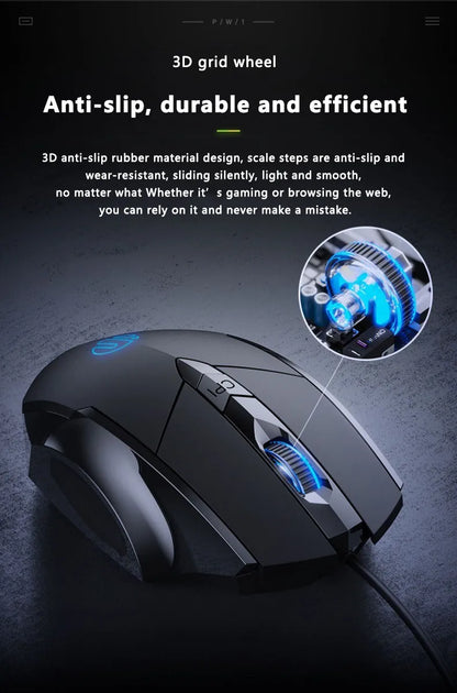 Inphic W1 Wired Mouse Esports Gaming Mouse Macro Programming Definition to Adjust DPI Silent Office Mouse