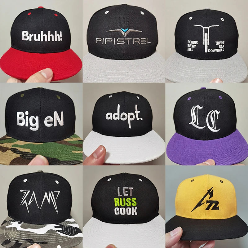 Personalized Logo Design Baseball Caps Custom Logo Sorority Cap Embroidery Monogram Color Block Baseball Caps Hip Hop Hats