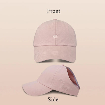 Fashion Kids Baseball Caps for Boys Girls Sun Hat Hollow High Ponytail Caps Children Sunshade Baseball Caps for age 4-12 Years