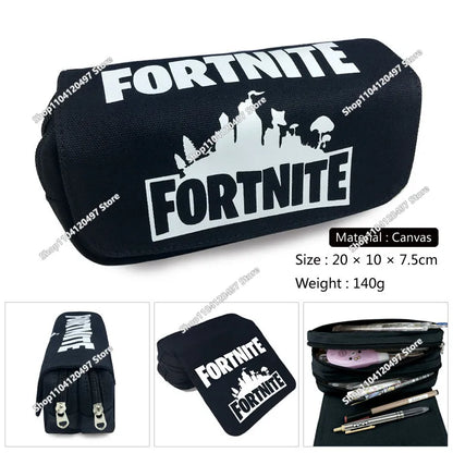 Fortnites Anime-Federmäppchen Kawaii-Stiftetasche mit großer Kapazität, wasserdichte tragbare Cosplay-Stiftetasche, Büro-Schreibwaren, Geschenkspielzeug