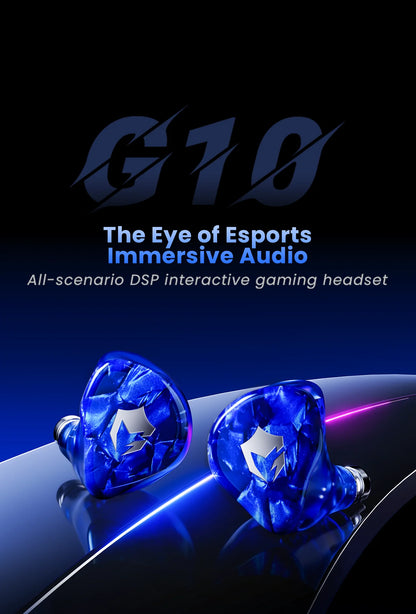 EPZ G10 kabelgebundene HiFi-Gaming-Ohrhörer – Type-C & 3.5mm In-Ear-Monitor-Kopfhörer mit DAC, Geräuschisolierung, abnehmbarem Kabel & Mikrofon