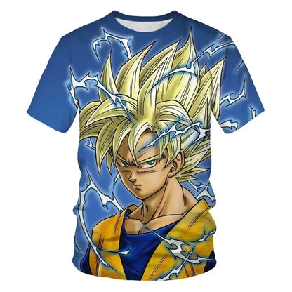 Summer 2026 Dragon Ball T Shirt Kids Tops Tee Anime Figures Son Goku Super Saiyan T-shirt Boys T-shirts Children Short Sleeve