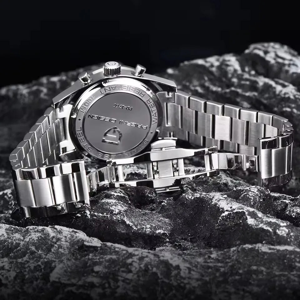 PAGANI DESIGN New 2026 Retro Luminous Moon Watch men Quartz speed Sport Chronograph AR Sapphire mirror VK64 Steel Men's Watches