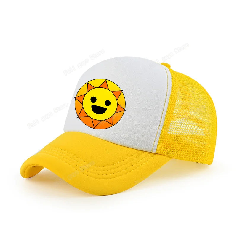 Sprunkis Unisex Baseball Cap Adjustable Summer Parent-child Sunhat Mesh Breathable Outdoor Sport Boy Hip Hop Peaked Hat Gift