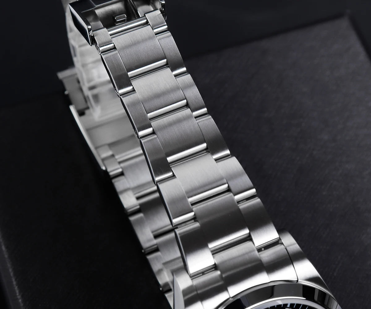 Cronos EX Diver Mechanical Men Watch 39mm Automatic PT5000 Sapphire Glass Bushed Bracelet Glide Clasp 10ATM L6031