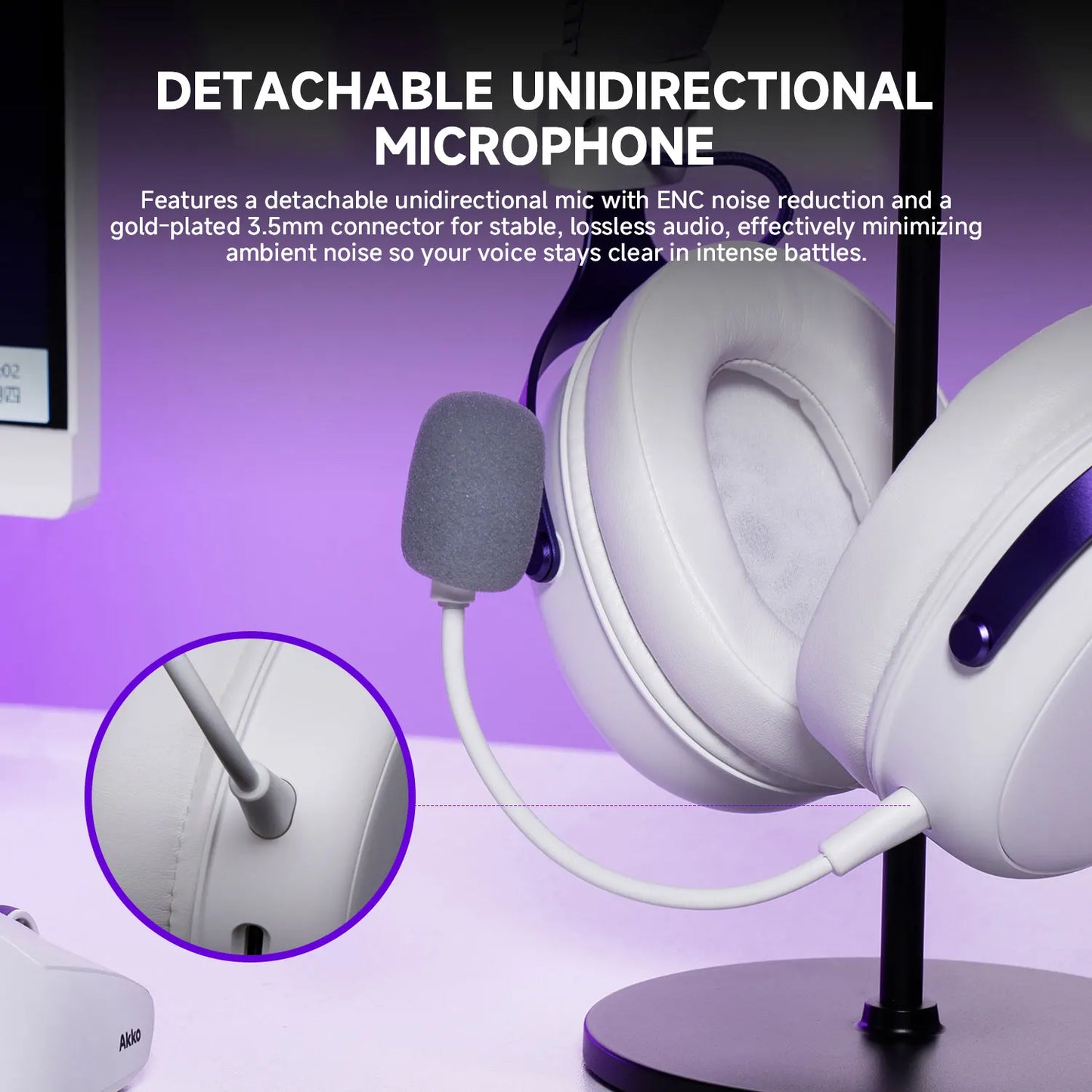 Cuffie gaming AKKO Verge S9 con microfono – Driver da 53mm, Bluetooth wireless quad-mode 5.3, audio surround 7.1, cuffie gaming professionali per FPS