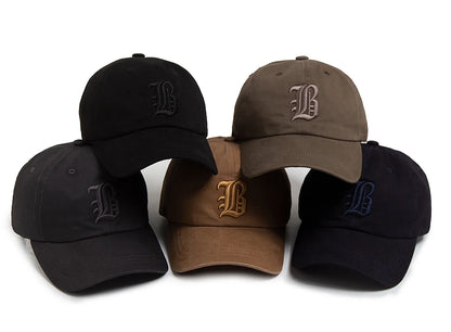 Summer Fashion Men's Baseball Cap Letter Embroidered Cotton Trucker Hat Casual Outdoor Soft Top Visor Cap Women Baseball Caps