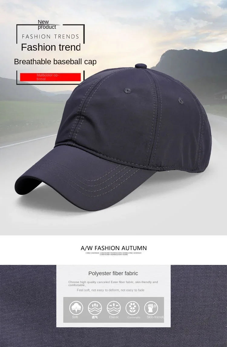 Brand Oohmy Baseball Cap Small&Big Head Oversize XXL Quick Dry Breathable Hat Plus Size Adjustable Soft Top Cap 56-60cm 60-63cm