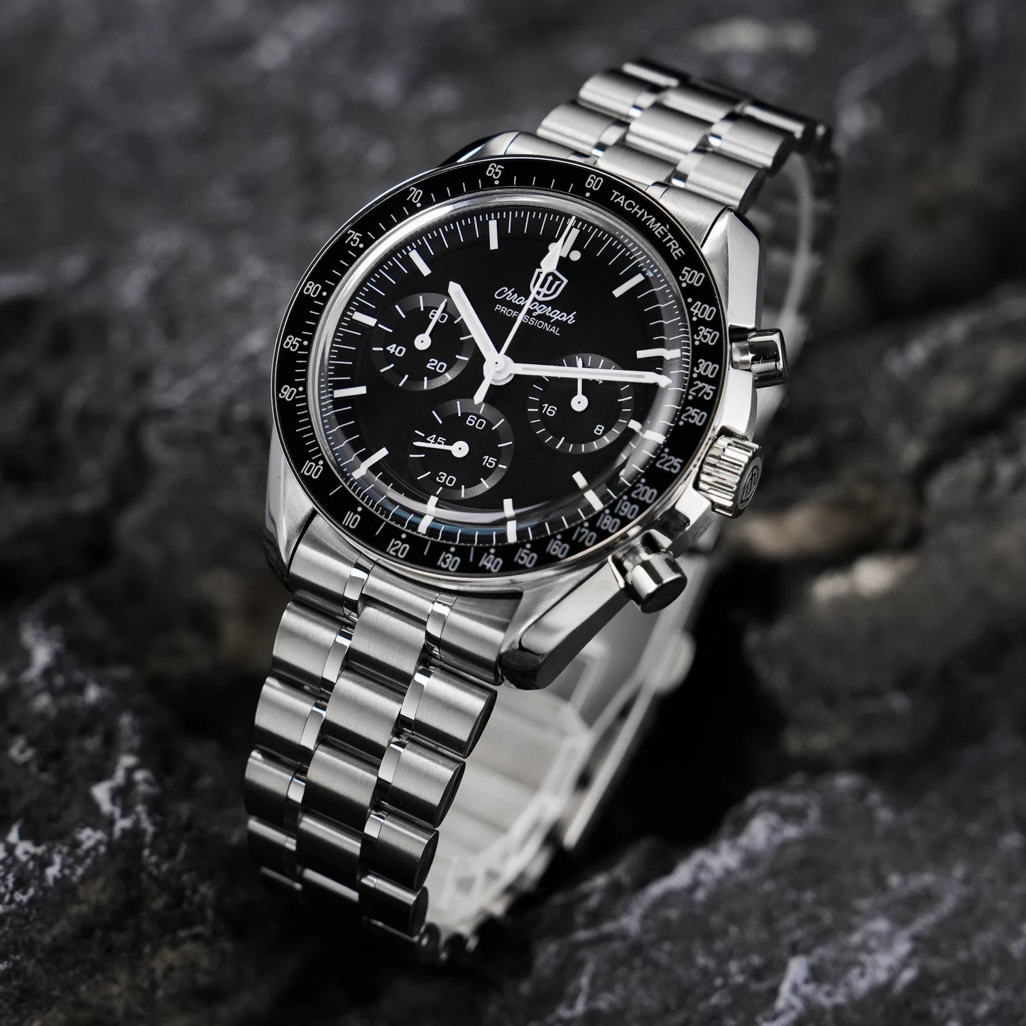 Watchdives New Wd1863 Quarz-Herrenuhr VK63 Chronograph Bubble-Saphirglas Wasserdicht 39Mm Stahl Top-Marke Luxus-Business-Uhr