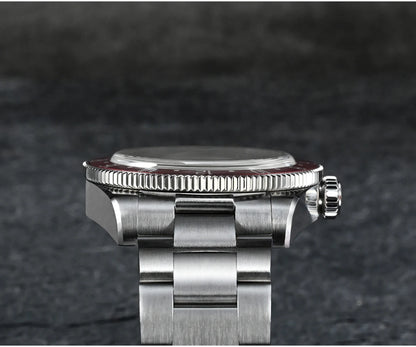 San Martin 39mm NH34 GMT Men's Luxury Watch Bidirectional Aluminum Bezel Automatic Mechanical Sapphire 100M Waterproof SN0109