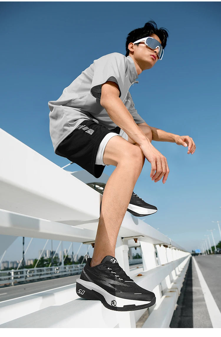 Scarpe da running 5.0 MIX con piastra in carbonio per uomo e donna, sneakers da gara per maratona, stabili, reattive, ammortizzanti e da allenamento
