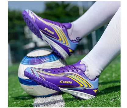 Nouvelles chaussures de football pour hommes, crampons de futsal, chaussures de soccer, chaussures de match, baskets d'intérieur de haute qualité, best-seller, antidérapantes, pour entraînement et extérieur