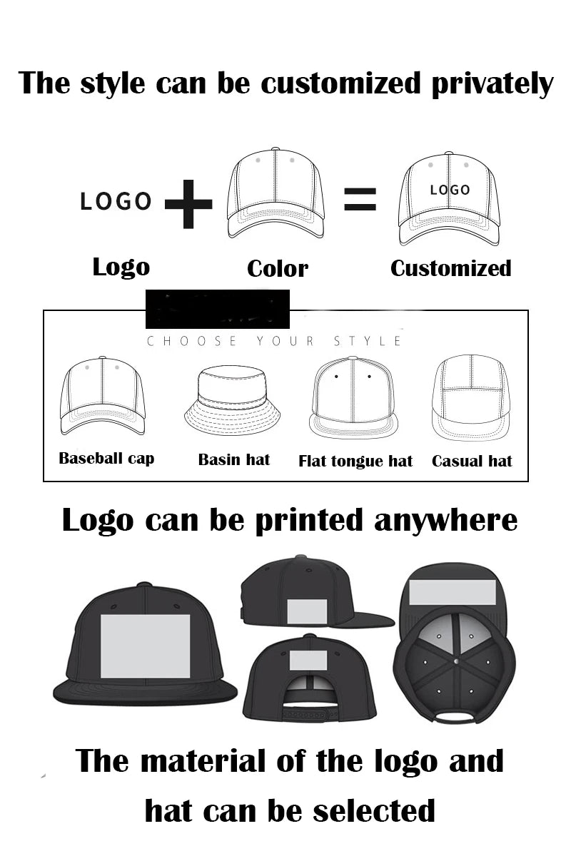 Fashion Baseball Caps Cotton Embroidery Letter Adjustable Unisex Hip Hop Trucker Hat Casual Snapback Cap Outdoor Sport Daily Cap