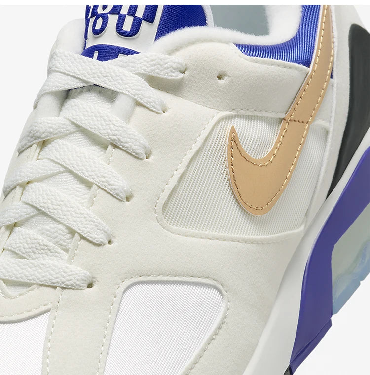 Nike Air Max 180 FJ9259-100 genuínos para homem, ténis de corrida duráveis e com bom suporte