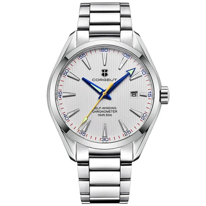 Corgeut 41mm Luxury NH35 Movement Men's Sport Clock Automatic Relogio Masculino Mechanical Wristwatch Sapphire Steel Band Men's Watch