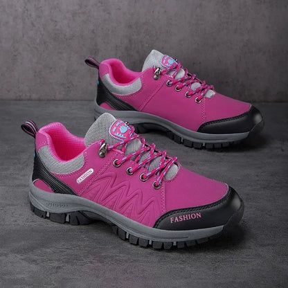 Zapatillas de senderismo para mujer, calzado deportivo outdoor antideslizante, cómodo para caminar, escalar y hacer jogging
