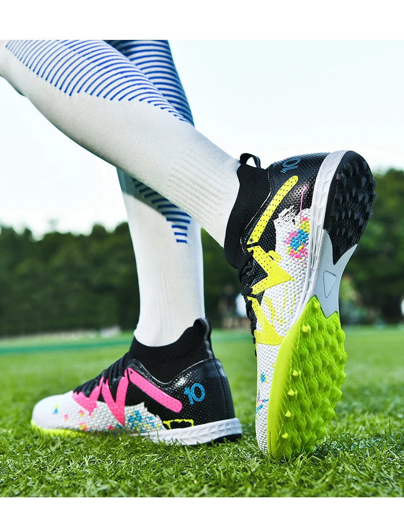 Chaussures de football pour hommes, crampons de terrain professionnels, résistants, décontractés, antidérapants, de haute qualité.
