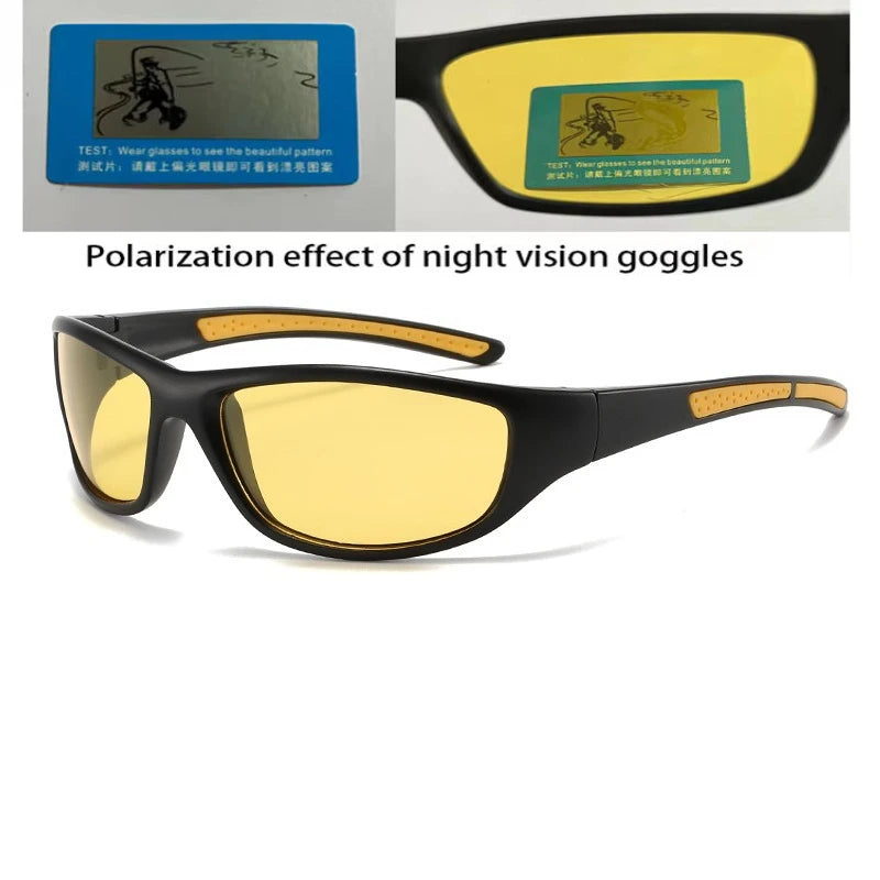 Brand Luxury Designer New Fashion Polarized Sunglasses For Men Outdoor Cycling Sun Glasses Driving Riding Sports Eyewear 6123