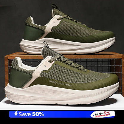 Men Running Shoes Marathon Specialty Sports Breathable Lightweight Women's Comfortable Non-slip Leisure Sneakers Plus Size 38-46