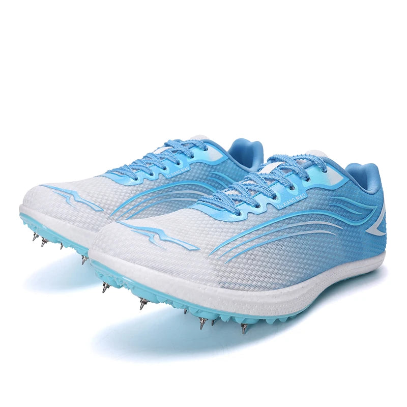 High Quality Men Women Track and Field Shoes Youth Anti-Slip Sneakers Outdoor Professional Jumping Running Shoes Student Trainers