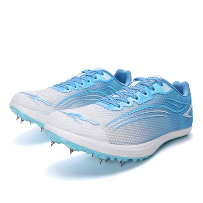 High Quality Men Women Track and Field Shoes Youth Anti-Slip Sneakers Outdoor Professional Jumping Running Shoes Student Trainers