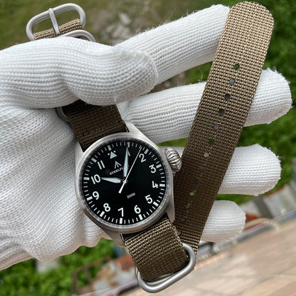 STEELFLIER Official SF743 Quartz Pilot VH31 Steel Strap Onion Crown 20Bar Waterproof Sapphire Crystal Luxury Dive Luminous Watch