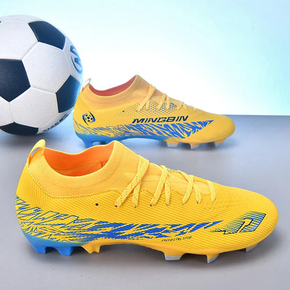 Nouvelles chaussures de football professionnelles pour hommes, chaussures de football antidérapantes, unisexes, respirantes, chaussures de futsal, nouvelles chaussures à crampons, livraison directe, ultralégères