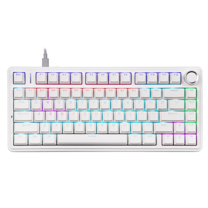EPOMAKER x AULA F75 kabelgebundene mechanische Hot-Swap-Tastatur 75% ANSI US-Layout mit Gasket-Mount und Drehregler für Mac/WIN/Android