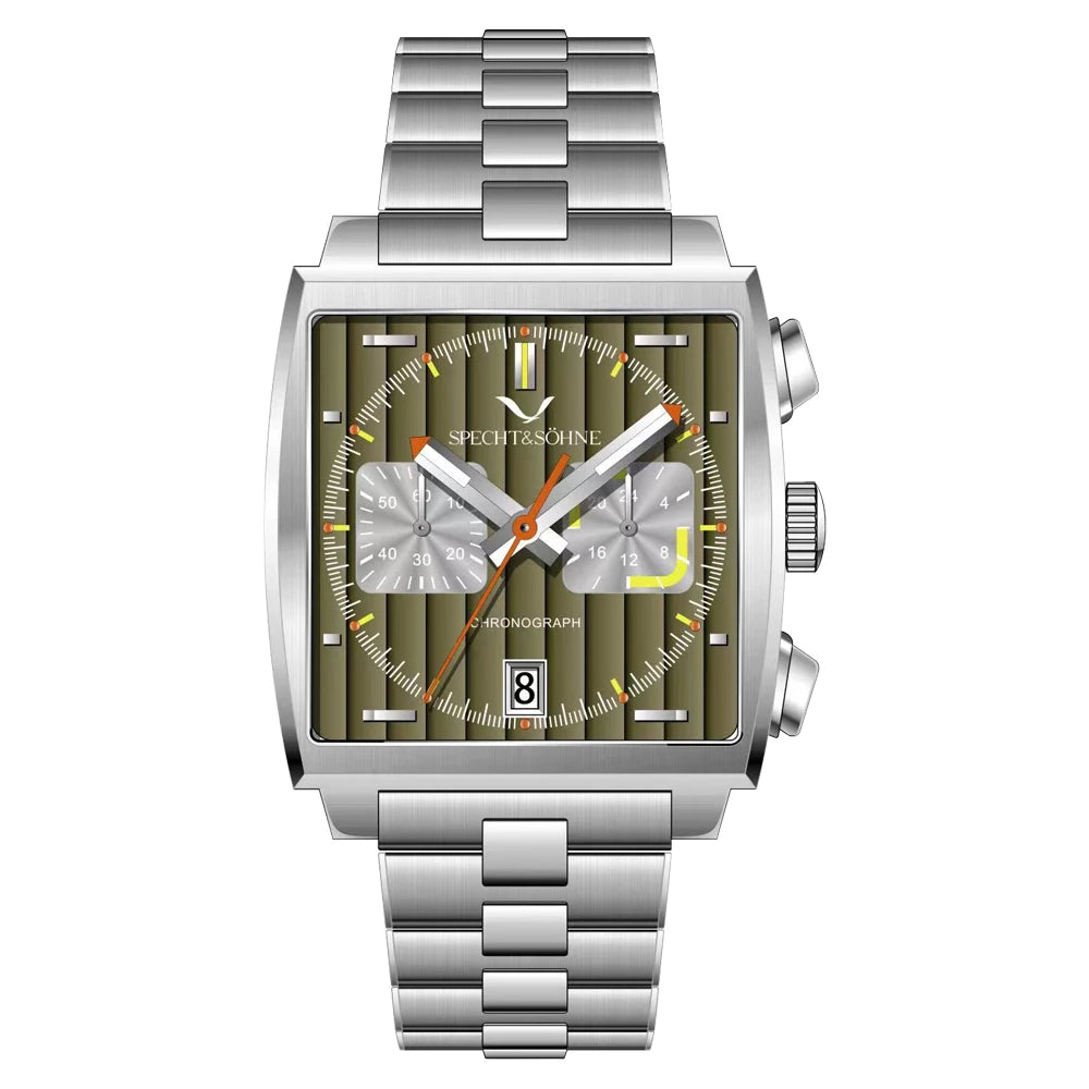 Specht&Sohne 2025 New Men's Watches Quartz Sport Watch Stainless Steel Leather Strap Japan Miyota VK63 Chronograph