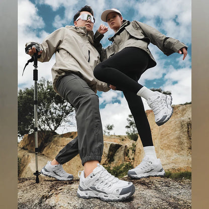 Men's and Women's Hiking Shoes Non-Slip Trekking Outdoor Sneakers Sports Shoes Camping Training Jogging Breathable Climbing Trail Shoes