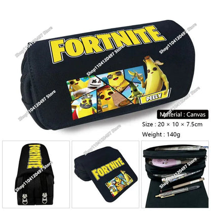 Shooting Game Pencil Case FORTNITE Boy Large Capacity Waterproof Pencil Pouch Office Stationery Gift Toy