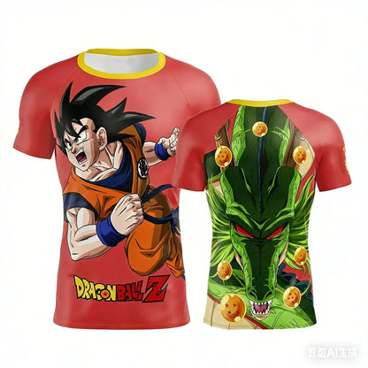 Summer 2026 Dragon Ball 3D T-shirt Oversized Majin Vegeta Blue Lightning Print Breathable Gym Streetwear Unisex Men Women Kids