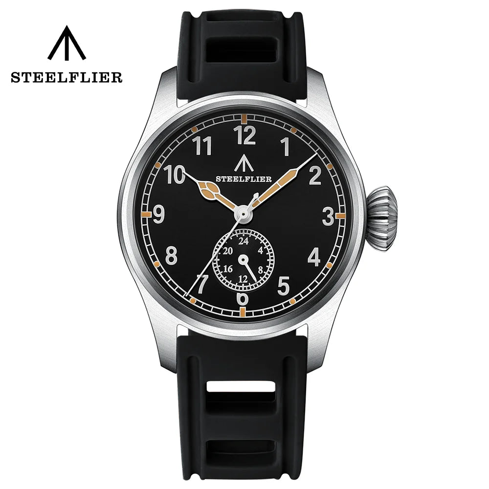 STEELFLIER Official SF746 Luxury Quartz Wristwatch Swiss Luminous VH60 Mute Movement 20Bar Waterproof Multi-Time Zone Watches
