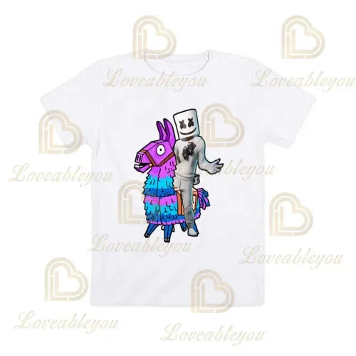 Boys Girls Cartoon T-shirt Fortnite T-shirt Battle Royale 3D 3 to 14 Years Victory Royale Game Kids Tops Teen Clothes