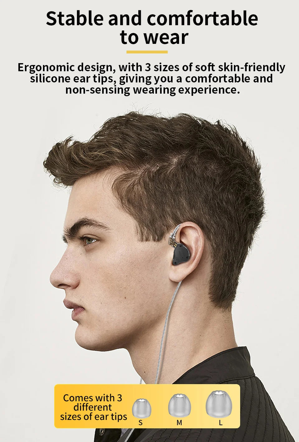 KZ ZS10 Pro X kabelgebundene In-Ear-Ohrhörer HiFi-Bass-Monitor-Earbuds mit abnehmbarem Kabel und Mikrofon